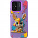 TPU+PC чохол TakiTaki Graffiti magic glow на Xiaomi Redmi 12C (Funny bunny / Purple)