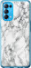 Чехол Мрамор белый для Oppo Reno5