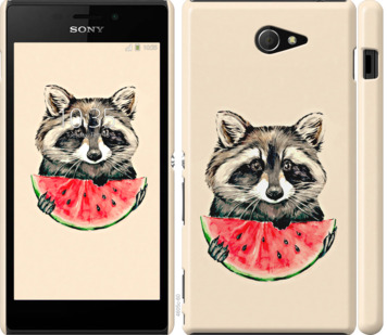 

Чохол Єнотик з кавуном на Sony Xperia M2 D2305 799806
