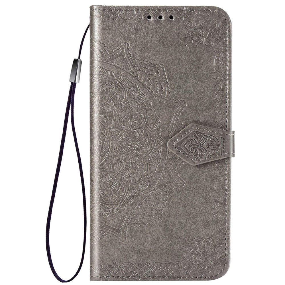 Кожаный чехол (книжка) Art Case с визитницей для Samsung Galaxy A20 / A30 (Серый) в магазине vchehle.ua