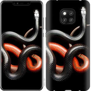 

Чохол Червоно-чорна змія на чорному тлі на Huawei Mate 20 Pro 677506