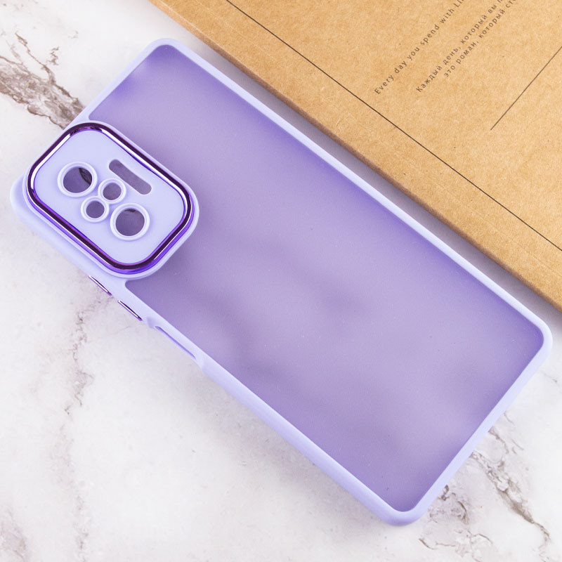 TPU+PC чехол Accent для Xiaomi Redmi Note 10 Pro / 10 Pro Max (White / Purple) в магазине vchehle.ua