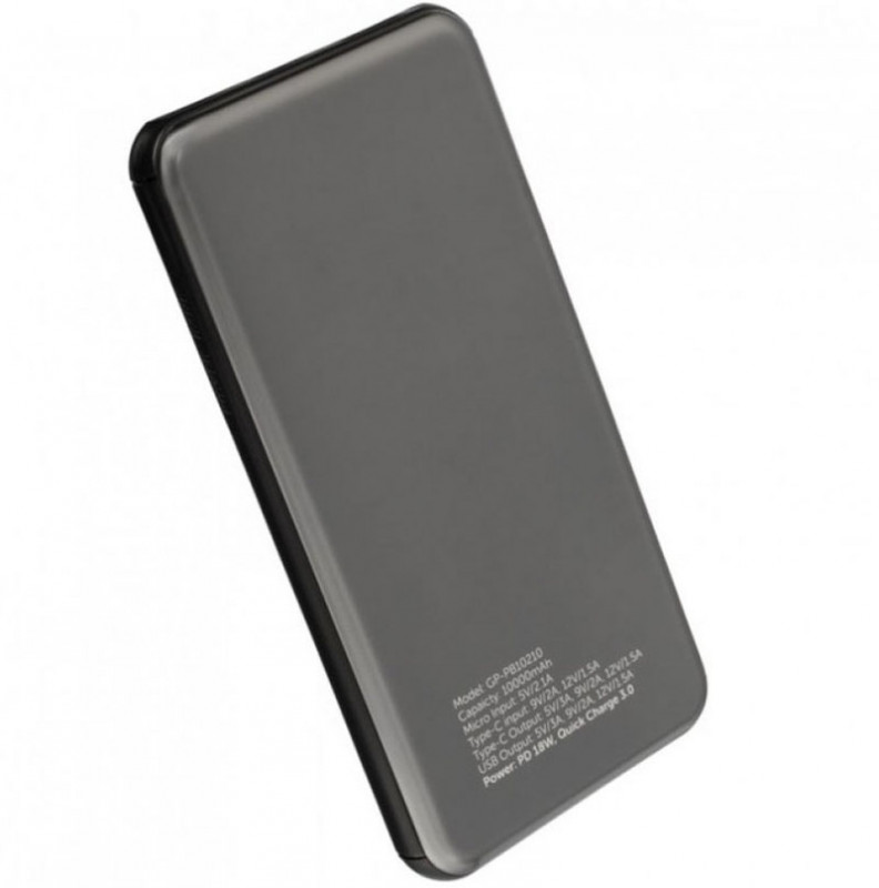 Фото Портативное ЗУ Gelius Pro UltraThinSteel GP-PB10-210 10000 mAh (Silver) на vchehle.ua