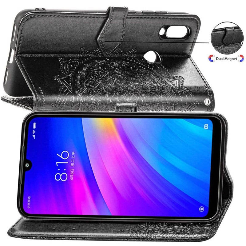 Фото Шкіряний чохол-книжка Art Case з візитницею на Xiaomi Redmi Note 7 / Note 7 Pro / Note 7s (Чорний) в маназині vchehle.ua
