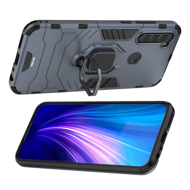 Ударопрочный чехол Transformer Ring for Magnet для Xiaomi Redmi Note 8T (Серый / Metal slate) в магазине vchehle.ua