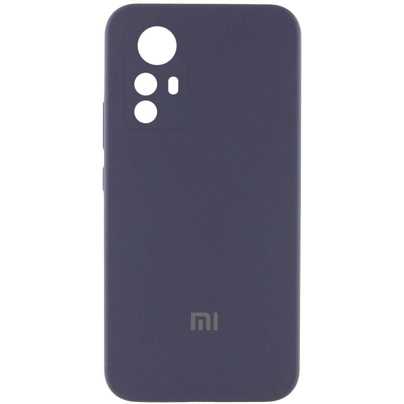 Чохол Silicone Cover Lakshmi Full Camera (AAA) with Logo на Xiaomi Redmi Note 12S (Сірий / Dark Gray)