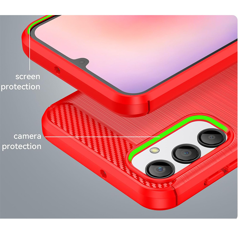 Фото TPU чехол Slim Series для Samsung Galaxy A24 4G (Красный) в магазине vchehle.ua