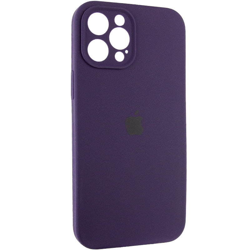 Фото Чехол Silicone Case Full Camera Protective (AA) NO LOGO для Apple iPhone 12 Pro (6.1") (Фиолетовый / Elderberry) на vchehle.ua