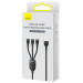Замовити Дата кабель Baseus Flash Series 2 USB to MicroUSB-Lightning-Type-C 100W (1.2m) (CASS03000) (Black) на vchehle.ua