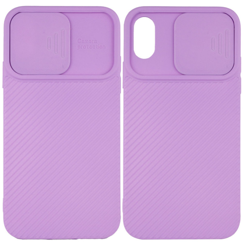 

Чохол Camshield Square TPU зі шторкою для камери на Apple iPhone XS Max (6.5") (Бузковий) 1108782