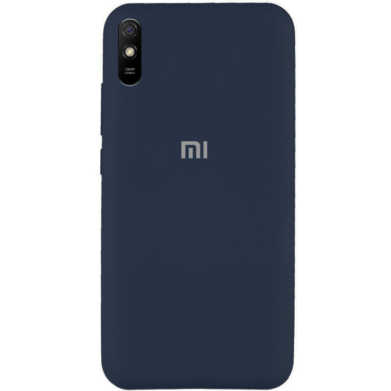 Чохол Silicone Cover Full Protective (AA) на Xiaomi Redmi 9A (Синій / Midnight Blue)