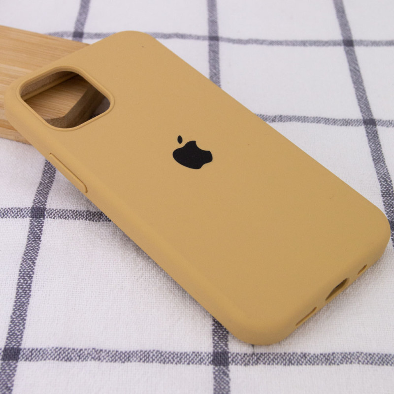 Фото Чохол Silicone Case Full Protective (AA) на Apple iPhone 12 Pro Max (6.7") (Эстетический дефект / Золотий / Gold) на vchehle.ua