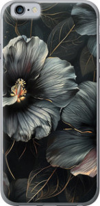Чохол Чорні квіти для iPhone 6 (4.7'')