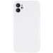 Чохол Silicone Case Full Camera Protective (AA) NO LOGO на Apple iPhone 12 (6.1") (Білий / White)