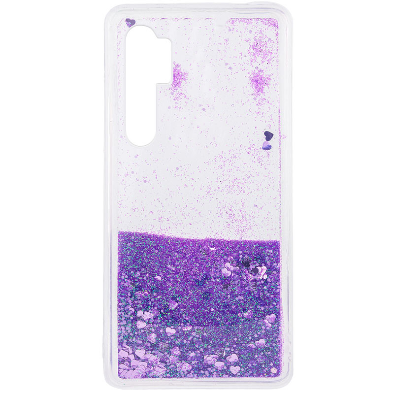

TPU чехол Liquid hearts для Xiaomi Mi Note 10 Lite (Фиолетовый) 1067856