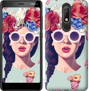

Чехол Девушка с цветами для Nokia 5.1 670122