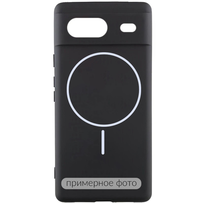 Чехол Silicone Cover Lakshmi Full Camera (AA) with MagFit для Google Pixel 8 (Черный / Black)