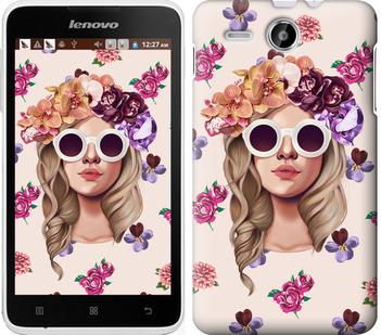 

Чехол Девушка с цветами v2 для Lenovo A529 190244
