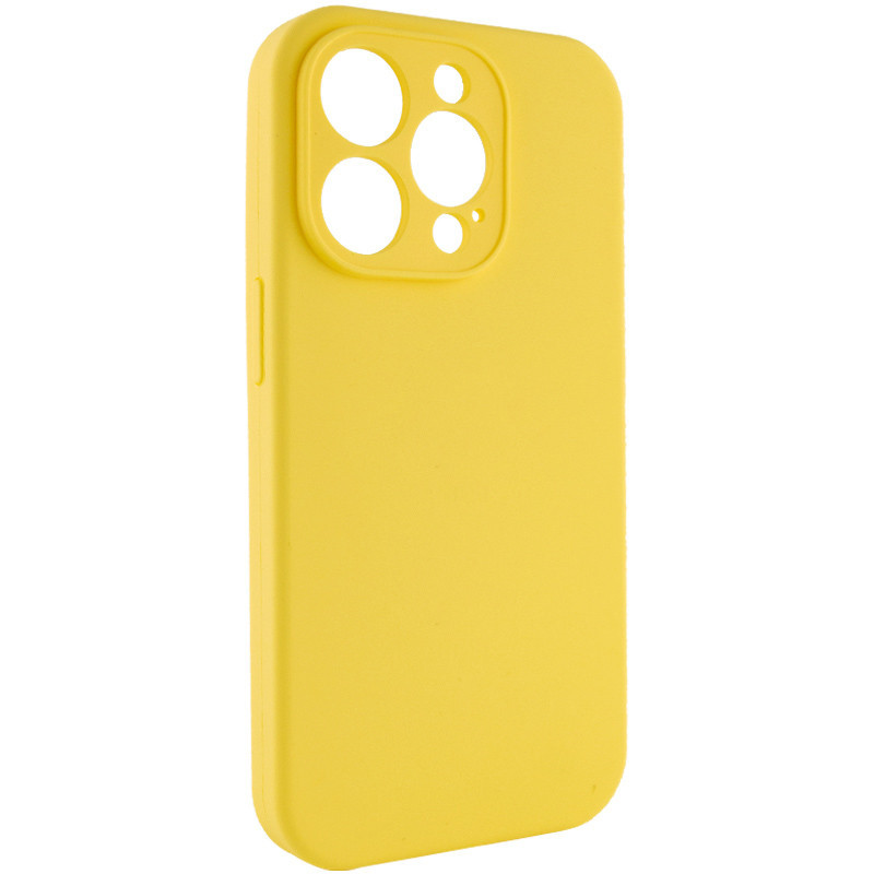 Фото Чехол Silicone Case Full Camera Protective (AA) NO LOGO для Apple iPhone 15 Pro Max (6.7") (Желтый / Yellow) на vchehle.ua