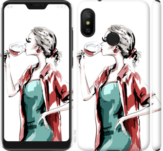 

Чохол Дівчина з келихом для Xiaomi Redmi 6 Pro 841678