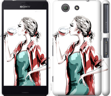 

Чехол Девушка с бокалом для Sony Xperia Z3 Compact D5803 841564