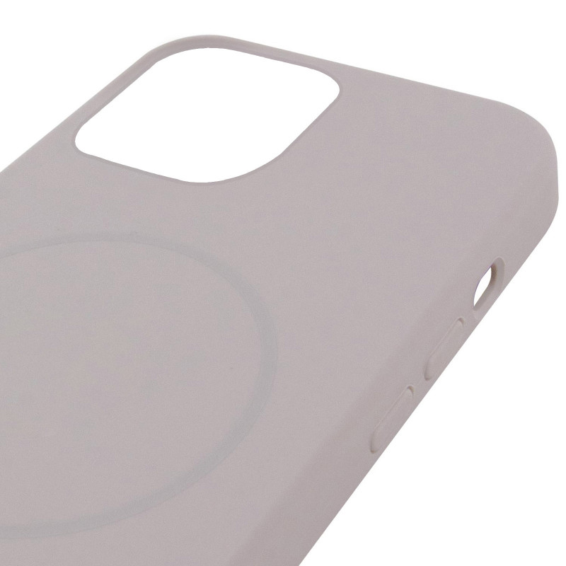 Чохол Silicone Case Full Protective (AA) NO LOGO with Magnetic Safe на Apple iPhone 11 Pro (5.8") (Сірий / Light Grey) в магазині vchehle.ua