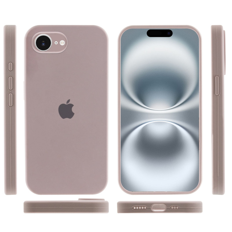 Чохол Silicone Case Full Camera Protective (AA) на Apple iPhone 16e (6.1") (Сірий / Lavender) в магазині vchehle.ua