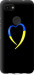 Чехол Жёлто-голубое сердце для Google Pixel 3a XL
