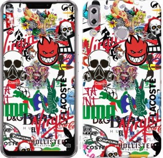 

Чехол Many different logos для Asus Zenfone Max Pro M2 ZB631KL 702041