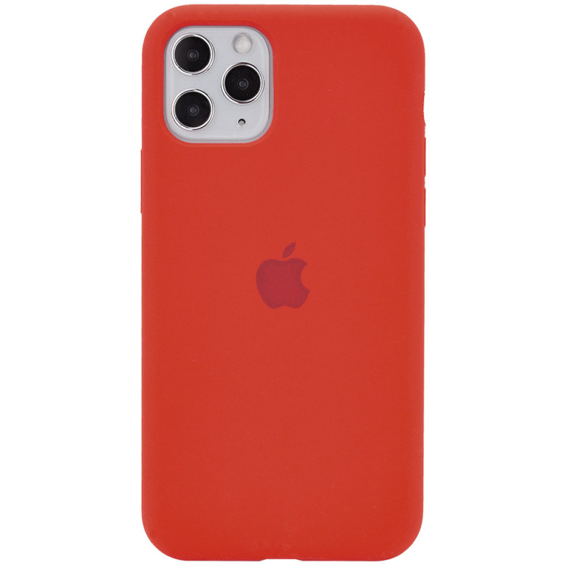 Чохол Silicone Case Full Protective (AA) на Apple iPhone 11 Pro Max (6.5") (Червоний / Dark Red)