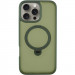 TPU+PC чохол Metal Buttons with Magnetic Safe Colorful HQ Ring для Apple iPhone 16 Pro Max (6.9") (Green)
