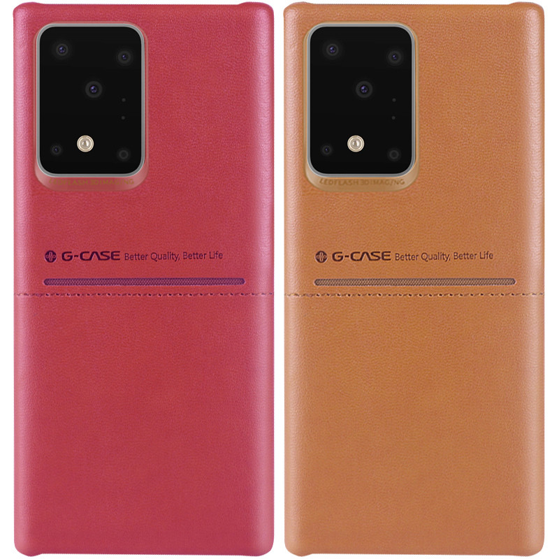 Кожаная накладка G-Case Cardcool Series для Samsung Galaxy S20 Ultra