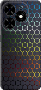 Чехол Переливающиеся соты для Tecno Spark Go 2024