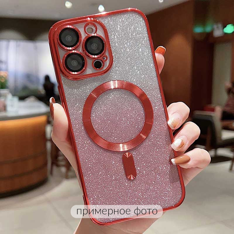 Фото TPU чохол Delight case with Magnetic Safe з захисними лінзами на камеру на Apple iPhone 16 Plus (6.7") (Червоний / Red) на vchehle.ua