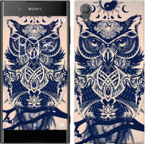 Чехол Узорчатая сова для Sony Xperia XA1 Plus Dual