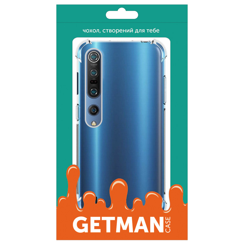 

TPU чохол GETMAN Ease з посиленими кутами для Xiaomi Mi 10 (Прозорий / Transparent) 883944