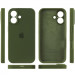 Фото Чохол Silicone Case Full Camera Protective (AA) на Apple iPhone 16 (6.1") (Зелений / Dark Olive) в маназині vchehle.ua