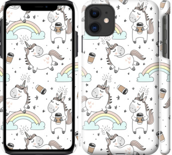 

Чехол Единорог и кофе для iPhone 11 840570