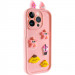 Чехол TPU Toys Case with Ears для Apple iPhone 15 Pro Max (6.7") (Light Pink)