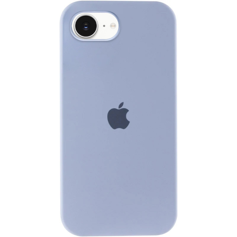 Чехол Silicone Case Full Protective (AA) для Apple iPhone 16e (6.1") (Голубой / Lilac Blue)