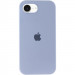 Чехол Silicone Case Full Protective (AA) для Apple iPhone 16e (6.1") (Голубой / Lilac Blue)