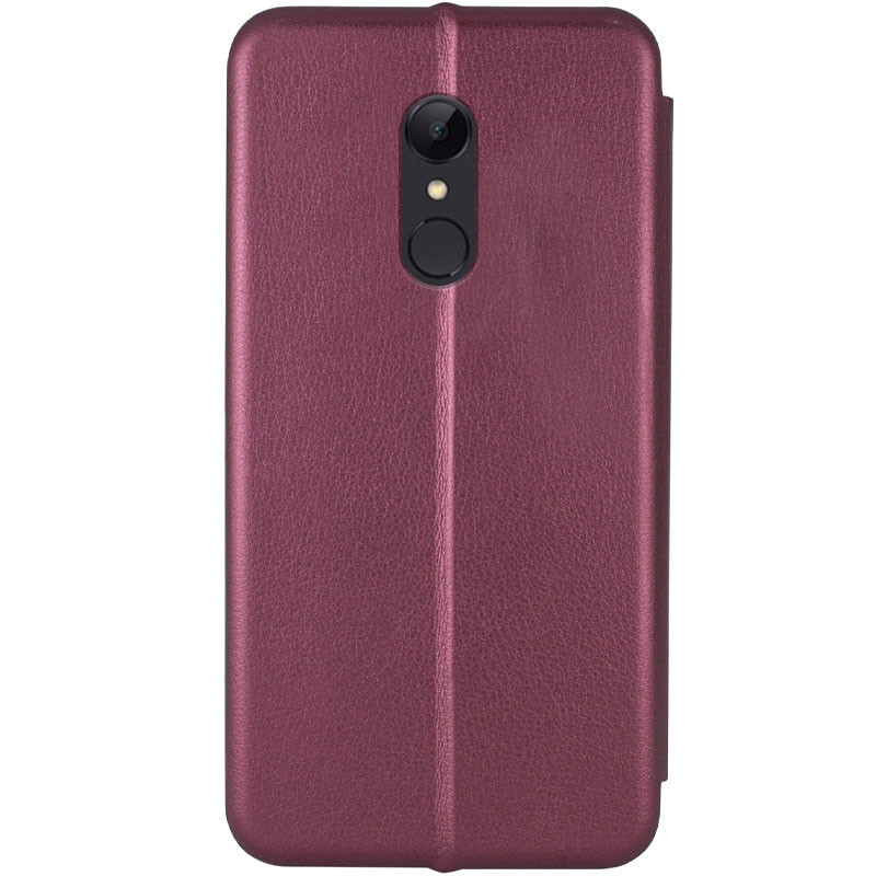 Фото Шкіряний чохол-книжка Classy на Xiaomi Redmi 5 (Бордовий) на vchehle.ua
