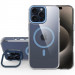 Чехол TPU Space Case Apex with Magnetic Safe для Apple iPhone 15 Pro (6.1") (Navy Blue)