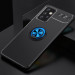 Фото TPU чехол Deen ColorRing под магнитный держатель (opp) для Samsung Galaxy A52 4G / A52 5G / A52s (Черный / Синий) на vchehle.ua