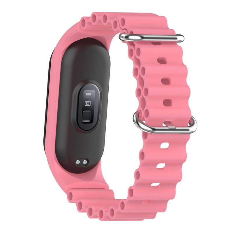 Фото Ремінець Ocean Band для Xiaomi Mi Band 9/8 (Рожевий / Pink) в маназині vchehle.ua