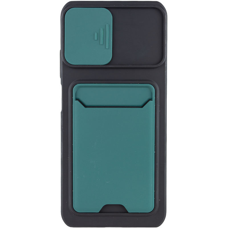 

TPU+PC чохол Card Holder для Xiaomi Redmi Note 10 (Зелений) 1213618