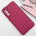 Фото Чехол Silicone Cover Lakshmi Full Camera (A) для Samsung Galaxy S21 FE (Бордовый / Marsala) на vchehle.ua