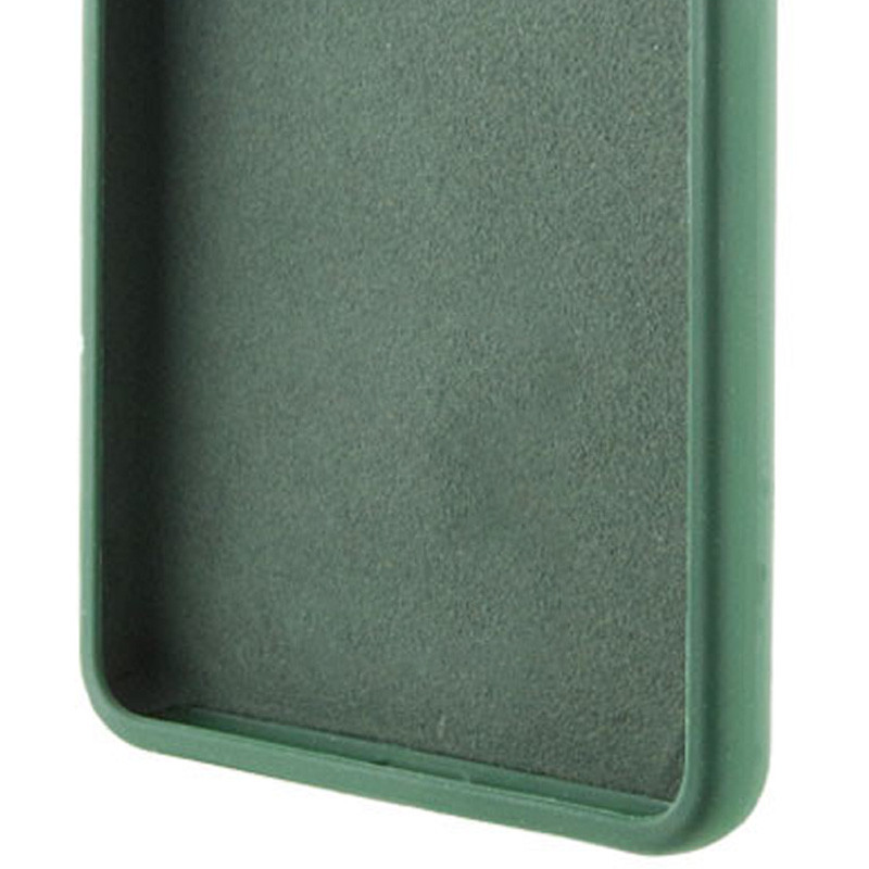 Фото Чехол TPU GETMAN Liquid Silk Full Camera для Xiaomi Redmi 13 4G / Poco M6 4G (Зеленый / Dark green) в магазине vchehle.ua