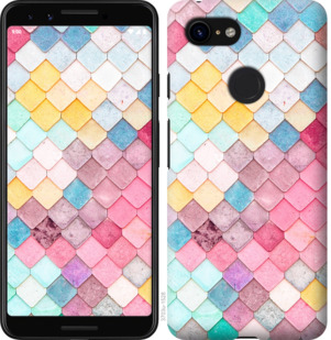 

Чехол Красочная черепица для Google Pixel 3a 875545