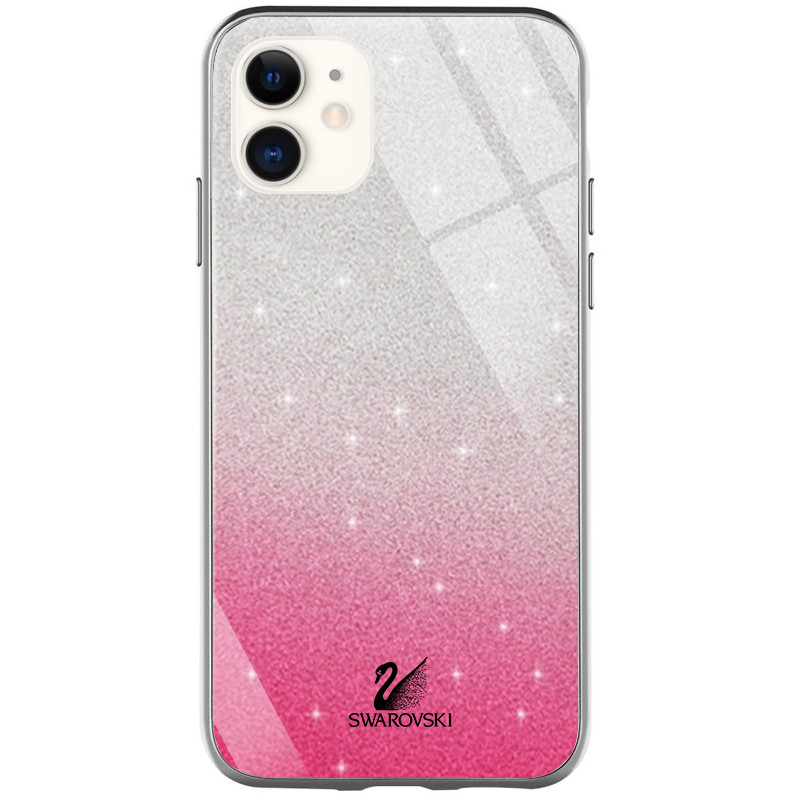 

TPU+Glass чехол Swarovski для Apple iPhone 11 (6.1") (Малиновый) 784908